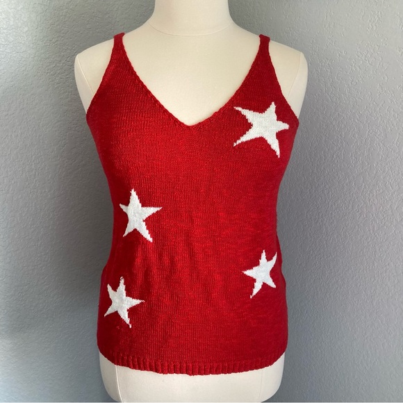 Maurices Star V Neck Sweater Tank Top - Picture 2 of 7
